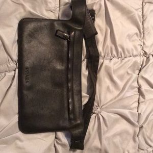Prada leather waist pouch